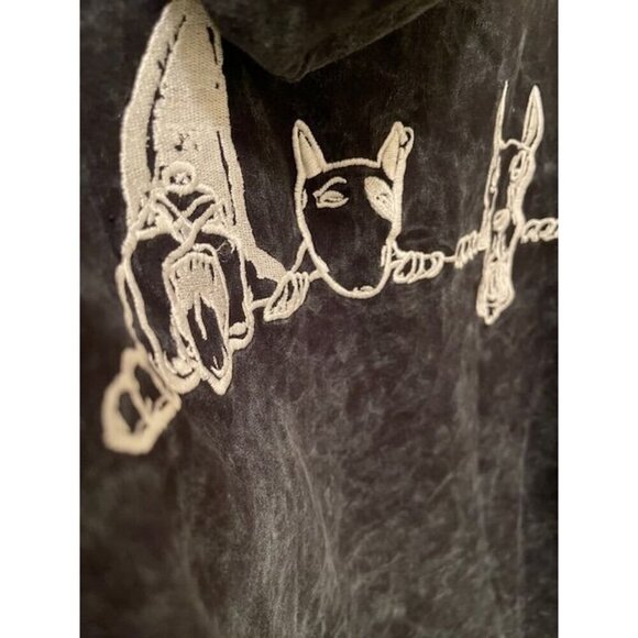 Doggy Supply By Snoop‎ Dogg Hoodie M/M Black Tie-Dye Cotton Unisex Hoodie - Picture 11 of 13